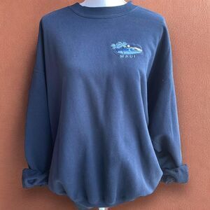 Vintage Maui Hawaii Navy Sweatshirt
